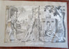 British Crime & Punishment Engravings Jails Chains c. 1760-90 lot x 8 prints