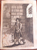 British Crime & Punishment Engravings Jails Chains c. 1760-90 lot x 8 prints