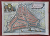 Rotterdam Holland Netherlands Nederland 1720 Harrewijn decorative city plan map