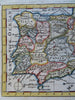 Spain & Portugal Madrid Lisbon Seville Pamplona Barcelona Grenada c. 1770's map