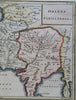 Middle East Arabia Holy Land Persia India Sogdiana 1768 Toms hand colored map