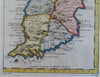 Grenada Caribbean Island St. George Grenville Sauters 1759 hand color map