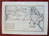 Africa Interior Nile River Mountains of the Moon prominent 1768 Toms color map