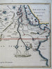 Africa Interior Nile River Mountains of the Moon prominent 1768 Toms color map