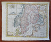 Scandinavia Denmark Sweden Norway Finland Baltic 1771 Jefferys hand color map