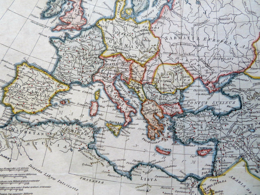 Ancient Europe Roman Empire North Africa Hispania Gaul Italy 1797 Neele map