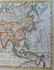 Asia Ottoman Empire Mughal India Qing China Japan Korea Arabia 1771 Phinn map