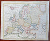 Europe Holy Roman Empire Ottoman Empire 1786 Bowen hand color map