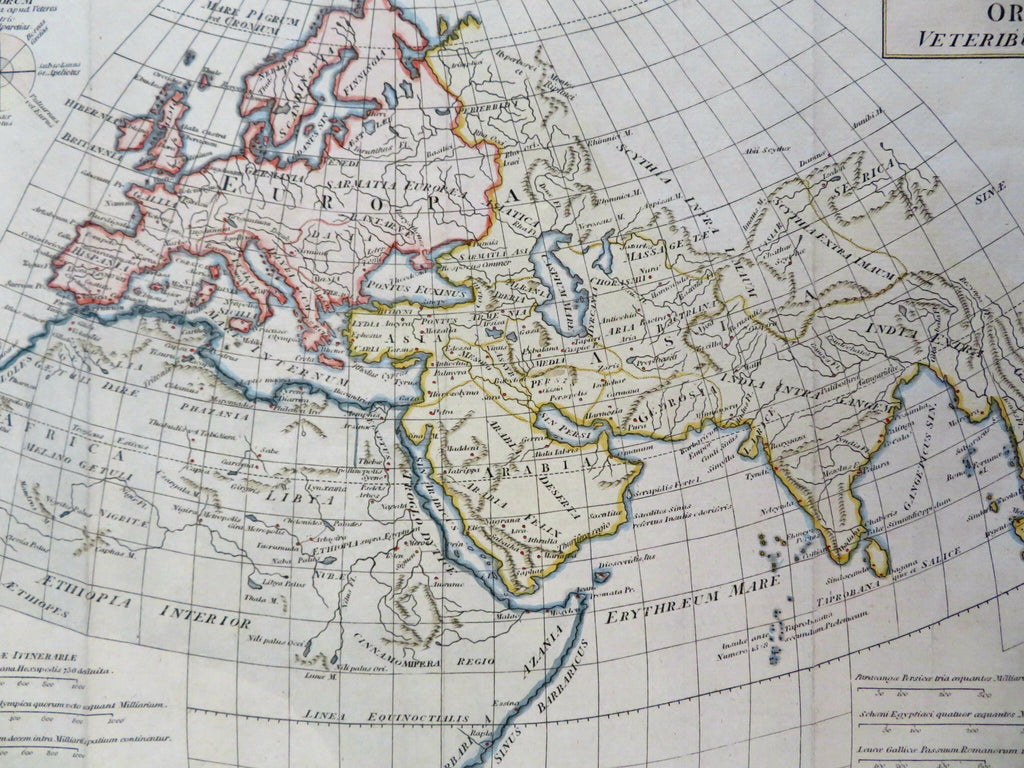 Ancient World Europe North Africa Middle East India Mediterranean 1797 map