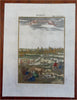 Brussels Belgium Low Countries City View Churches Farmers 1719 Mallet print