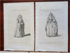 European Noblewomen England Bavaria Cologne 1759 Lot x 5 women's fashion prints
