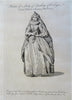 European Noblewomen England Bavaria Cologne 1759 Lot x 5 women's fashion prints