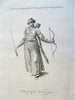 Asia Qing Empire China Noble Fashion Mandarin Tatar 1759 Lot x 4 costume prints