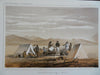 American Indians Nez Perces Gros Ventres Fort Okinakane 1860 Lot x 6 prints
