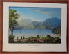 Achenthal Germany Lake View Alps Hikers Hunting c. 1840-50's splendid tiny print