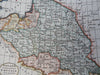 Great Dutchy Poland Lithuania Prussia Warsaw 1792 Kitchen hand colored map