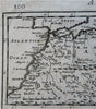 North Africa Barbary Coast Bildulgerid Morocco Algeria Tripoli Fez c. 1700 map
