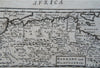 North Africa Barbary Coast Bildulgerid Morocco Algeria Tripoli Fez c. 1700 map