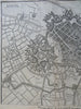 Lille Flanders France Fortifications Moat Churches c. 1745 Basire city plan