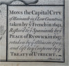 Mons Hainaut Belgium c. 1745 Basire pictorial city plan churches fortifications