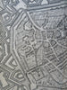 Mons Hainaut Belgium c. 1745 Basire pictorial city plan churches fortifications