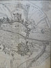 Tournay Hainaut Belgium Siege Plan c. 1745 Basire engraved city plan troops