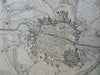 Tournay Hainaut Belgium Siege Plan c. 1745 Basire engraved city plan troops