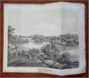 Central Park NYC Balcony & Oak Bridges 1861 Civil War era landscape view