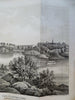 Central Park NYC Balcony & Oak Bridges 1861 Civil War era landscape view