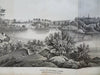 Central Park NYC Balcony & Oak Bridges 1861 Civil War era landscape view
