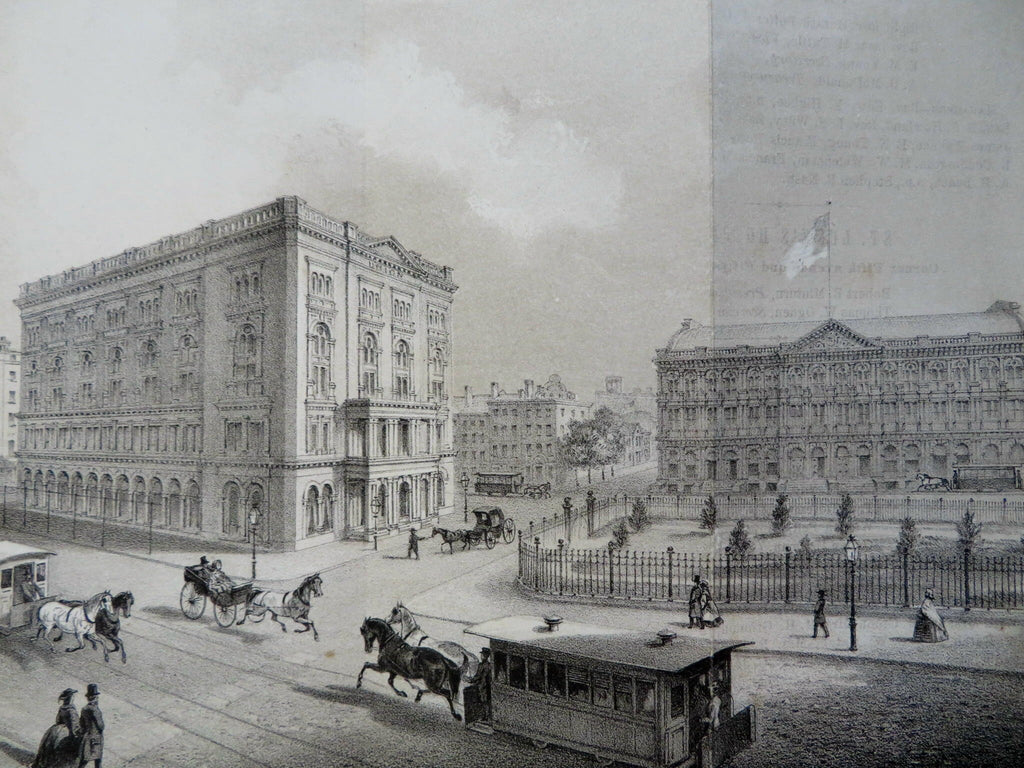 Bible House Cooper Institute Tompkins Market New York City 1861 street scene