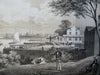 Hellgate Ferry New York City 86th Street 1861 Valentine landscape city view
