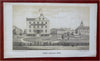 Central Park North End American Museum New York City c. 1850 historical print