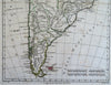 South America Brazil Peru Colombia Chile Patagonia Argentina 1781 Bonne map