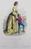 Italy Venetian Women's Fashion Venice 1840-60 Lot x 3 hand color costume prints