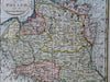 Poland Dismembered Provinces & Lithuania 1791 Neele engraved hand color map