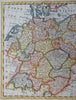 Holy Roman Empire Germany Austria Bohemia Switzerland 1786 Lodge engraved map