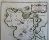 Pula Croatia Istria Coastal Survey Navigation c, 1750's Bellin engraved map