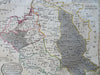 Poland Partition Prussia Austria Russia Lithuania 1807 Barlow old hand color map