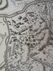 Italy Siege of Turin War of Spanish Succession c.1745 large city plan battle map