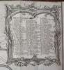 Ghent Flanders Brussels Siege Plan c. 1745 Basire engraved large city plan view