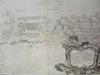 Battle of Wynendale War of Spanish Succession c. 1745 Basire engraved battle map