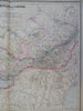 Canada Great Lakes Ontario Quebec Montreal Ottawa Toronto 1895 Bradley large map
