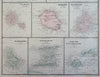 Islands of the World Malta Fiji Tahiti Bermuda Trinidad 1895 scarce Bradley map