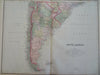 South America continent 1895 Bradley two sheet map