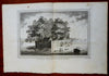 China Castle of Canton Floating Castle Rowboats 1749 Tardieu engraved print