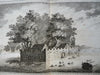 China Castle of Canton Floating Castle Rowboats 1749 Tardieu engraved print