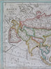Asia Qing China Tibet Mughal India Japan Korea Russia Arabia Iran 1818 Walch map
