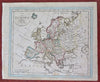 Europe Congress of Vienna German Confederation Poland Hungary 1818 Walch map