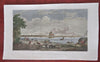 Liverpool England Harbor View Sailing Ships c. 1844 fine Walker hand color view